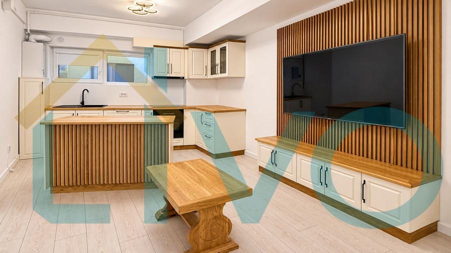 Apartament cu 2 camere semidecomandat, mobilat în Viilor