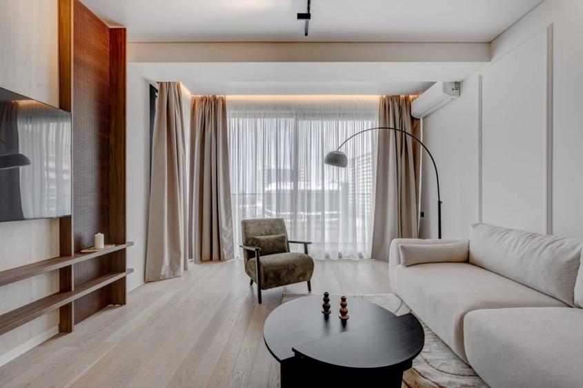 Apartament cu 2 camere semidecomandat, mobilat în Barbu Văcărescu