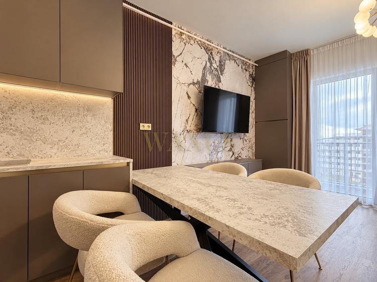 Apartament cu 2 camere semidecomandat, mobilat în Florești