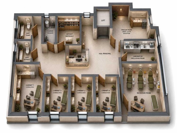Spațiu comercial, de 320 mp, în Baciu