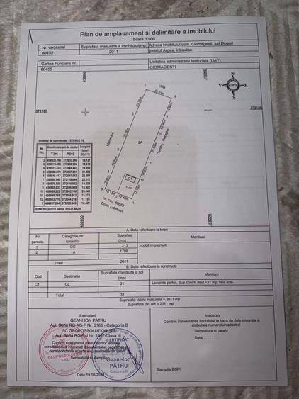Casă cu 2 camere în Ciomăgești