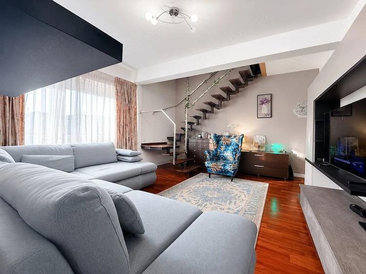 Apartament 3 camere, terasa 23,63 mp, parcare complet mobilat - 15