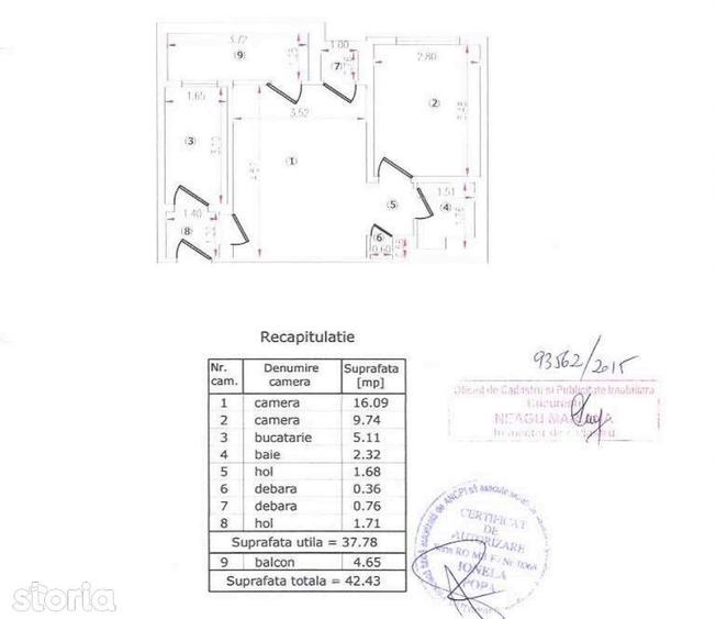 Apartament cu 2 camere semidecomandat, mobilat în Cișmigiu