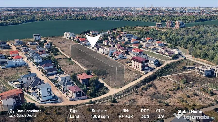Teren Dezvoltare | 1.869 mp | PUD Aprobat | Str. Jupiter - P - 4