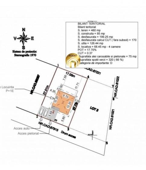 Casă cu 5 camere cu Teren 480 Mp în Mogoșoaia