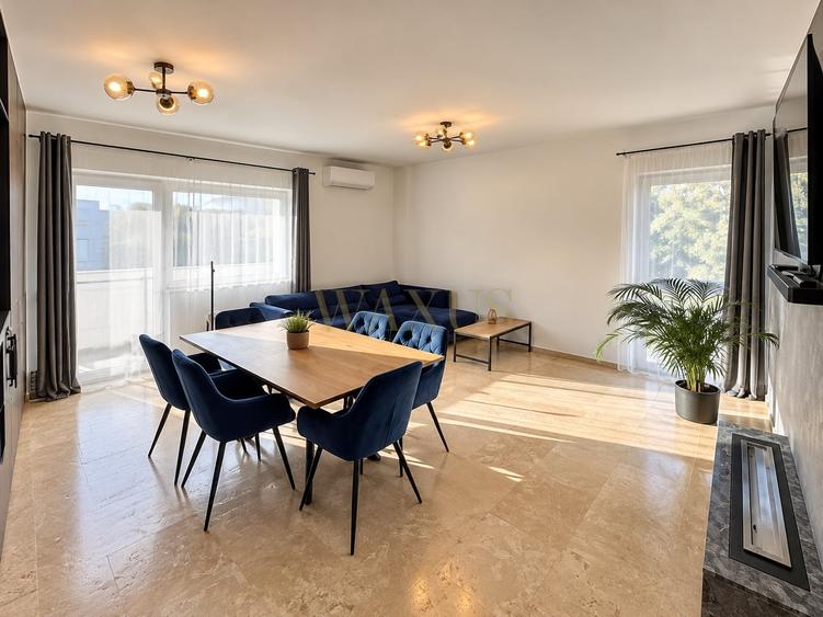 Apartament cu 3 camere semidecomandat, mobilat în Florești