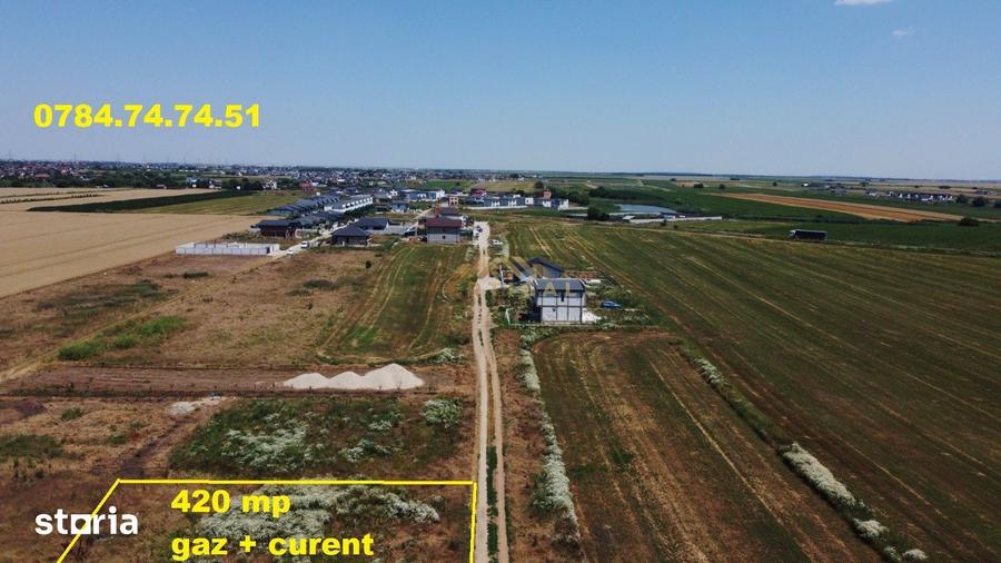 Teren INTRAVILAN cu gaz si curent - com Berceni - 1