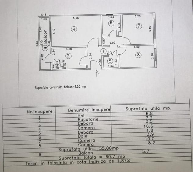 Apartament cu 3 camere decomandat, mobilat în Dorobanți
