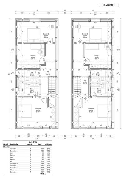 Duplex cu 5 camere cu Canalizare în Ghiroda