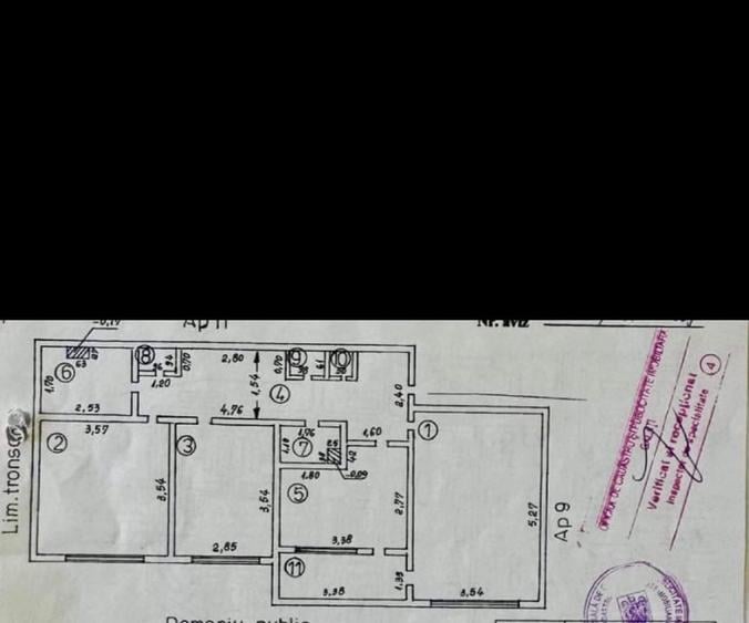 Apartament cu 3 camere decomandat în Micro 19