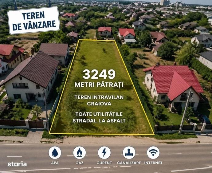 Teren intravilan construibil cu toate utilitatile, 3.249 mp Aeroport C - 3