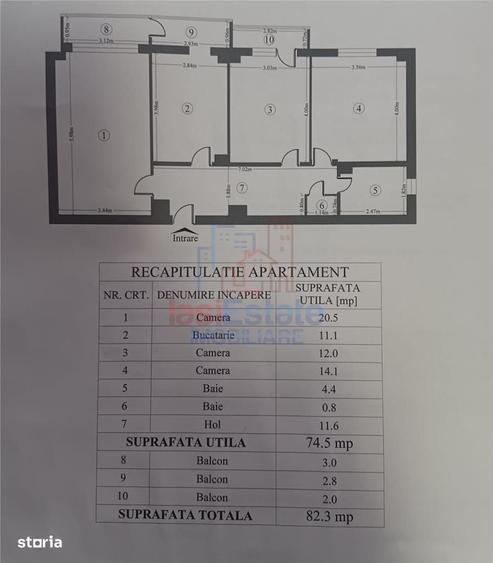 Apartament 3 camere 82mp Pacurari - Petru Poni - 1
