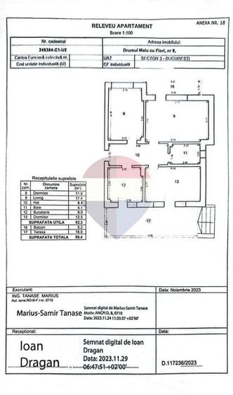Apartament cu 3 camere decomandat în Nicolae Grigorescu