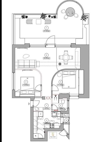 PRIMA INCHIRIERE PIATA ROSETTI 3 CAMERE - 15