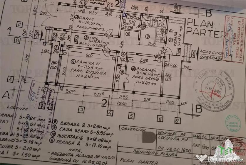 Casă cu 4 camere cu Teren 390 Mp în Central