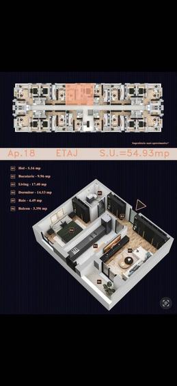 Apartament 2 camere| SMG Residence, Militari, apartamente noi, predare la cheie - 4