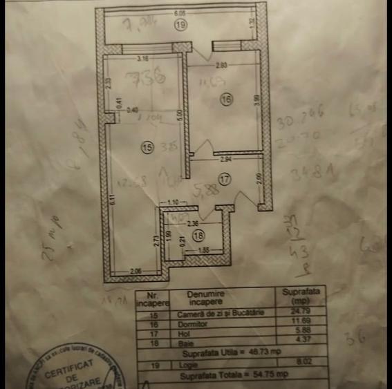 Apartament cu 2 camere decomandat în Metalurgiei