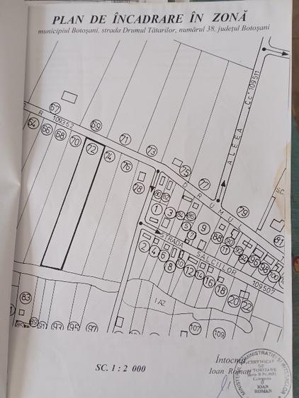 Teren Construcții intravilan de 5545 mp, în Central