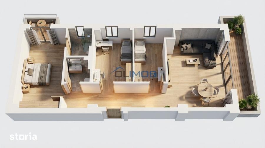 3 camere Baneasa Sisesti - 87 mp utili - loc parcare inclus - 12