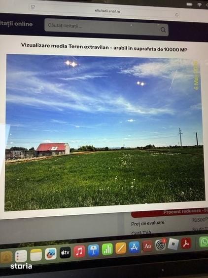 Teren de 10000 mp, în Nord