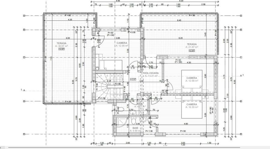 Casă cu 4 camere decomandat cu Teren 435 Mp în Apahida