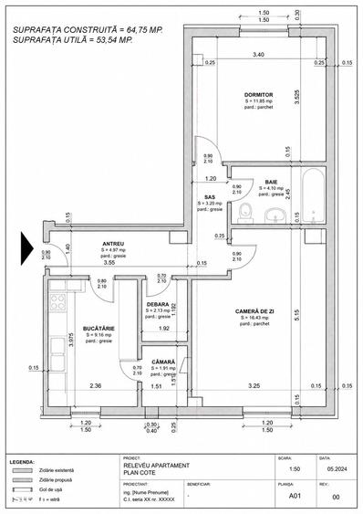 Apartament cu 2 camere - Str. Doina - cartierul Decebal - IMOBIHOR - 1