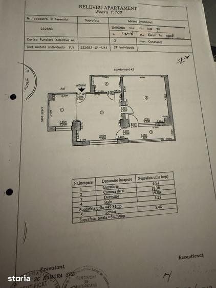 Apartament cu 2 camere decomandat în Central