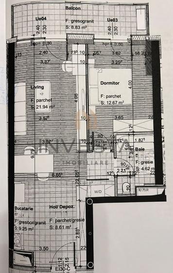 Apartament cu 2 camere semidecomandat în Central