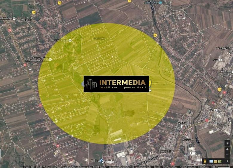 Teren Construcții intravilan de 2040 mp, în Exterior Nord