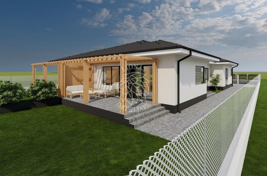 Casă individuală cu 4 camere cu Canalizare în Sud