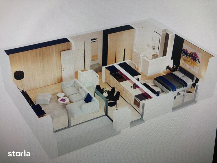Apartament cu 2 camere decomandat în Pipera