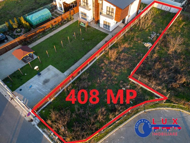 Teren Construcții intravilan de 408 mp, în Vest
