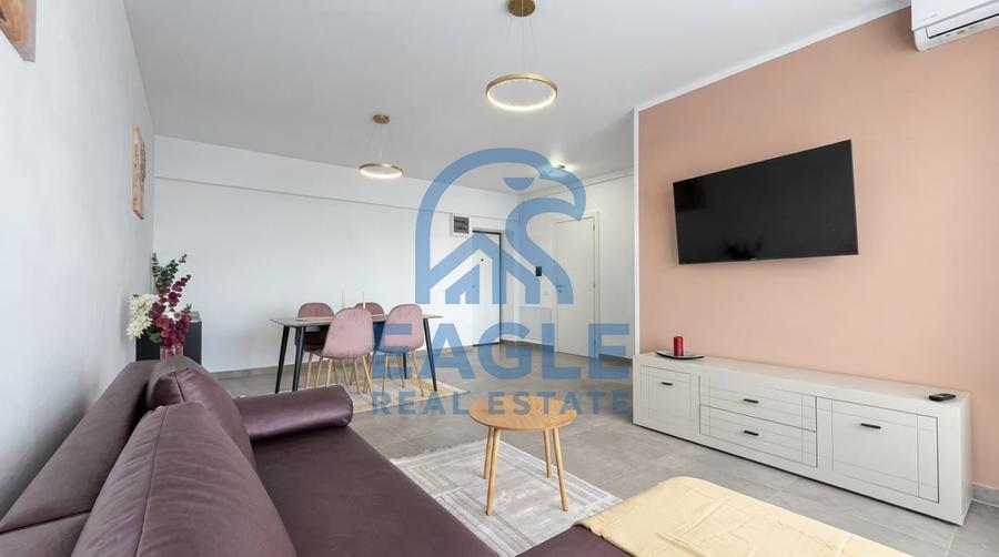 Apartament cu 2 camere nedecomandat, mobilat în Tomis Nord