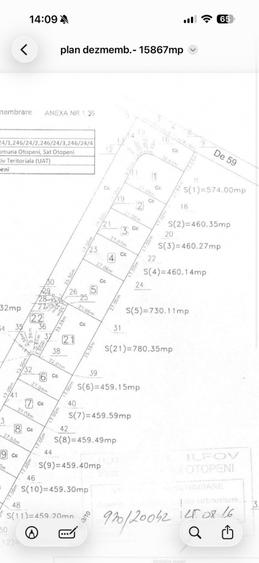 Teren Construcții intravilan de 664 mp, în Odăi