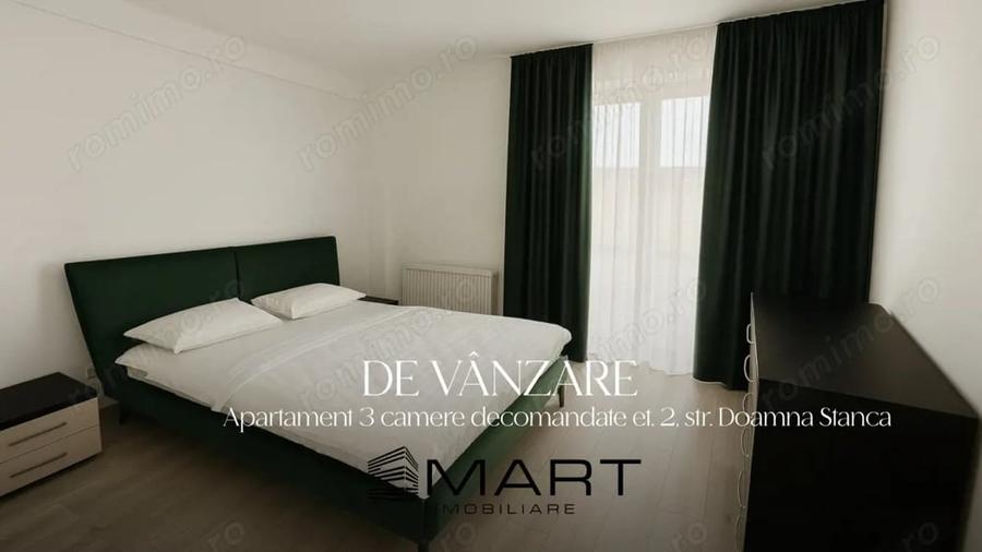 Apartament cu 3 camere decomandat, mobilat în Central