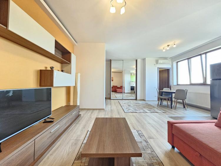 Apartament cu 2 camere semidecomandat, mobilat în Aviației