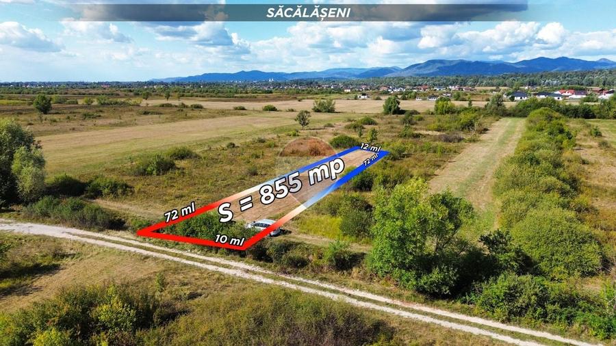 Teren Construcții intravilan de 855 mp, în Săcălășeni
