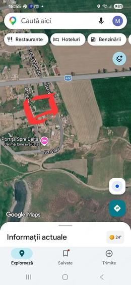 Teren de 640 mp, în Central
