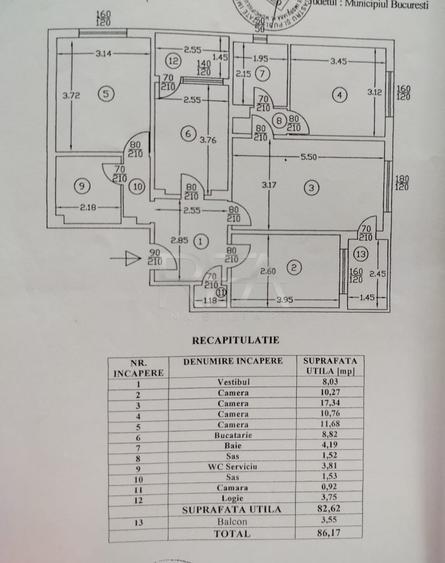 Apartament cu 4 camere semidecomandat, mobilat în Apărătorii Patriei