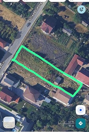 Teren intravilan de vanzare Bistrita | Str. George Enescu | 1.000 mp (10 ari) - 1