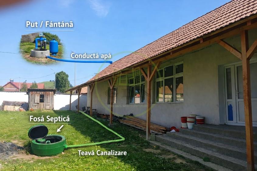 Casă individuală cu 3 camere cu Teren 465 Mp în Târnava