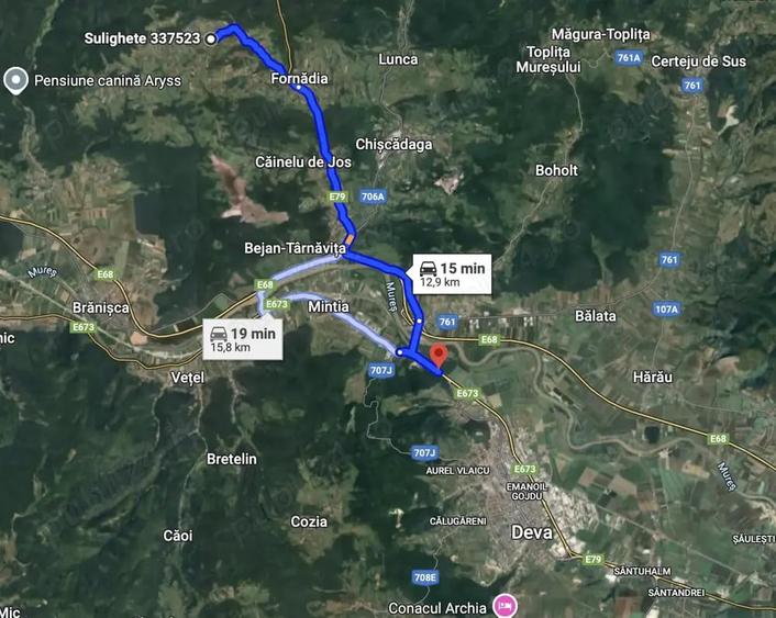 Teren de 2962 mp, în Central