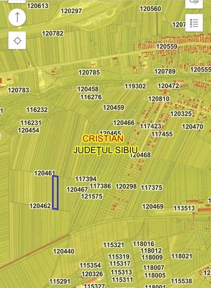 Teren de 6800 mp, în Cristian