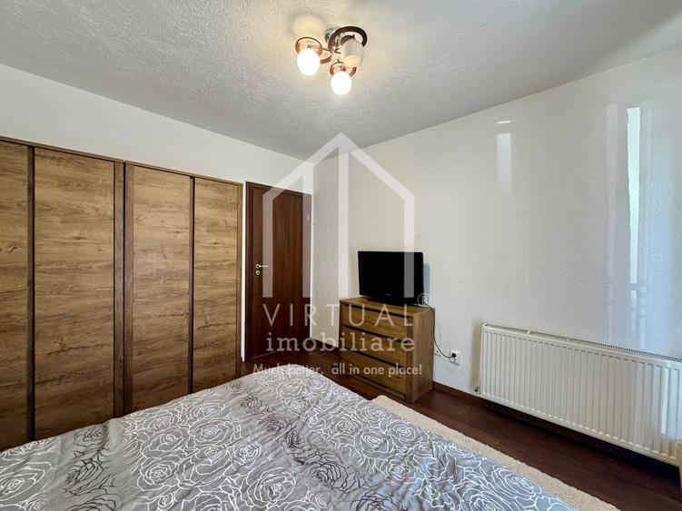 Apartament cu 2 camere semidecomandat, mobilat în Central