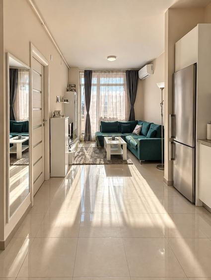 Apartament cu 2 camere semidecomandat, mobilat în Iris