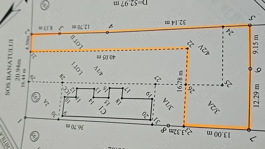Teren de 450 mp, în Central