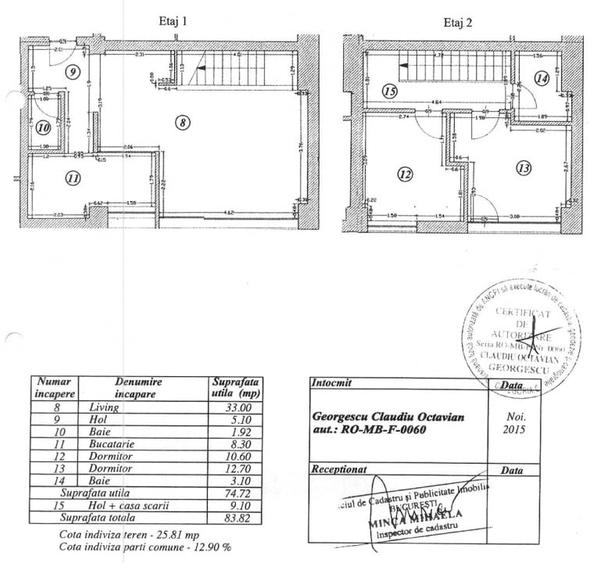 Apartament cu 3 camere decomandat în Aviației