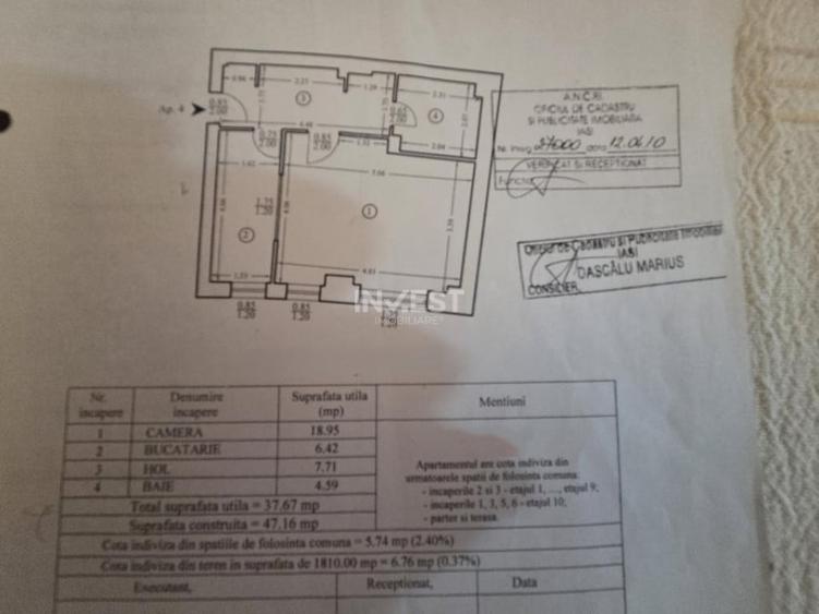 Garsonieră decomandată în Zimbru