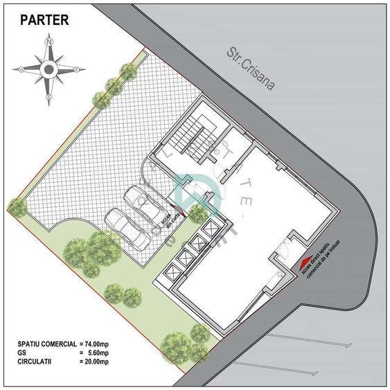 Spațiu comercial, de 350 mp, în Centrul Civic