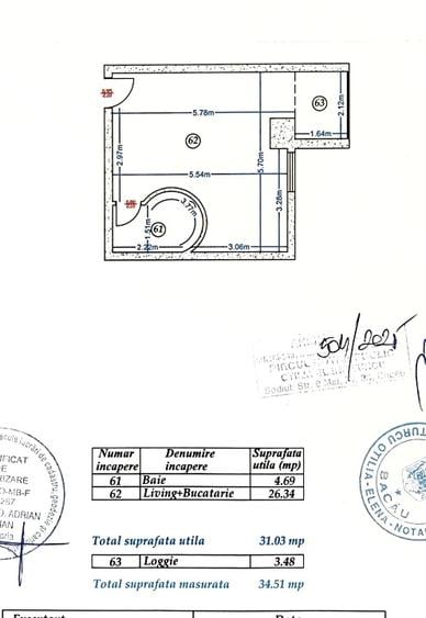Garsonieră decomandată în Unirii